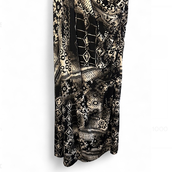 Chico's Travelers Black and Cream Sheath Midi Dress Vintage - Picture 2 of 7